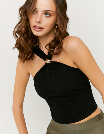 Black Halter Top | TALLY WEiJL