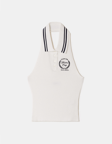 Top Halter Court Blanc | TALLY WEiJL