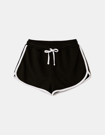 Shorts Mini In Cotone Nero | TALLY WEiJL