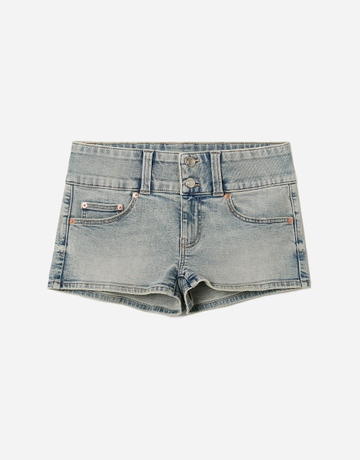 Blue Low Waist Shorts | TALLY WEiJL