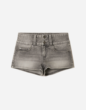 Grey Low Waist Shorts | TALLY WEiJL