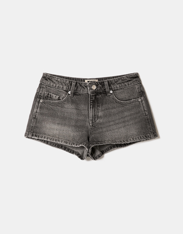 Graue Low Waist Denim Shorts | TALLY WEiJL