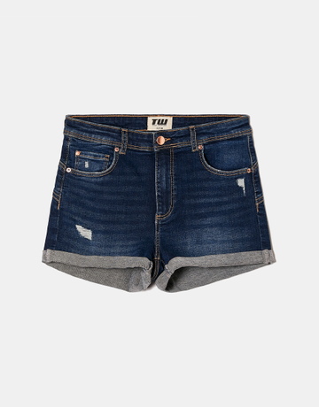 Mid Waist Push Up Denim Shorts | TALLY WEiJL
