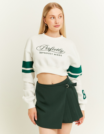 Green Skort with Pleats and Buckle | TALLY WEiJL