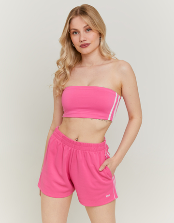 Shorts sportivi in felpa rosa | TALLY WEiJL