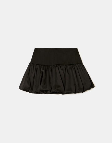 Schwarzer Satin Skort | TALLY WEiJL