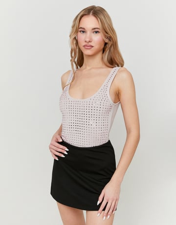 Black Basic Mini Skort | TALLY WEiJL