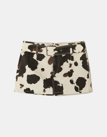 Cow Print Mini Skirt | TALLY WEiJL