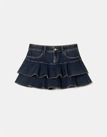 Blauer Rüschen Skort | TALLY WEiJL