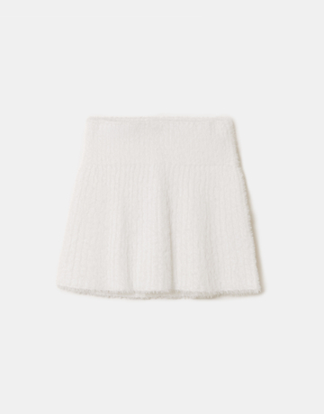 Gonna Bianca in Maglia | TALLY WEiJL