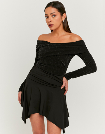 Jupe Noire Asymétrique | TALLY WEiJL