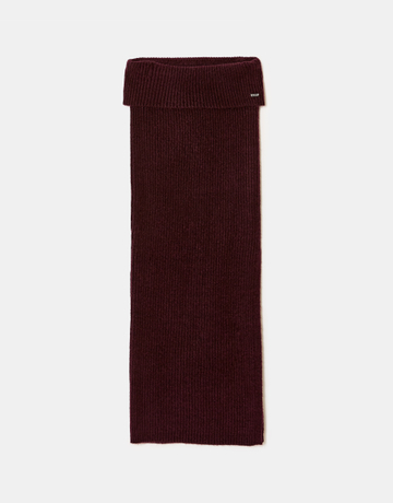 Burgundy Long Knit Skirt | TALLY WEiJL
