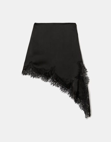 Schwarzer Satin-Minirock | TALLY WEiJL