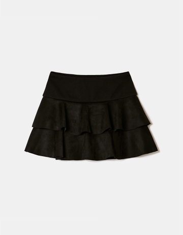 Skort Mini Nero con Volant | TALLY WEiJL