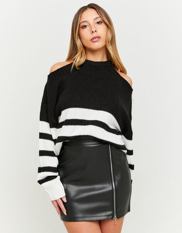 Minigonna In Similpelle Nera con Cerniere | TALLY WEiJL