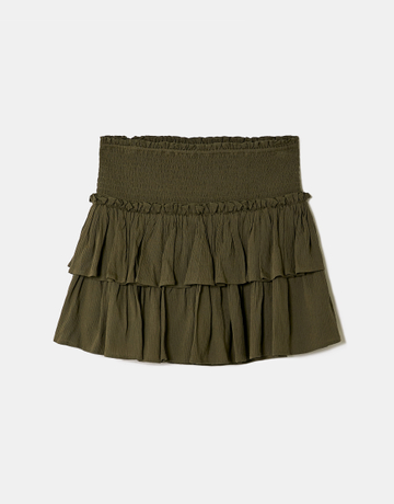 Khaki Mini Skirt | TALLY WEiJL