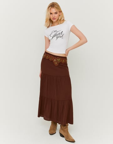 Gonna lunga marrone | TALLY WEiJL