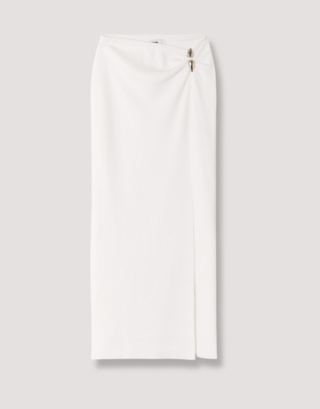 White Long Skirt with Slit | TALLY WEiJL