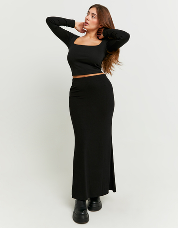 Black Maxi Skirt | TALLY WEiJL