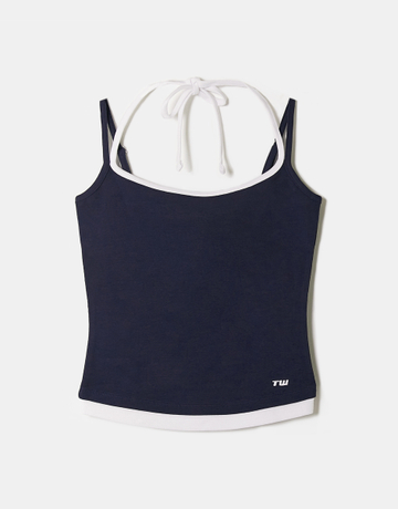Blaues Basic Top | TALLY WEiJL