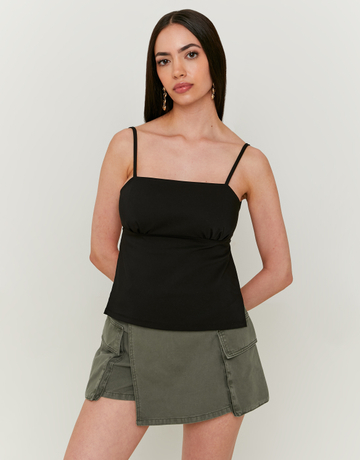 Schwarzes rückenfreies Cami-Top | TALLY WEiJL