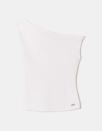 Weisses asymmetrisches Top | TALLY WEiJL