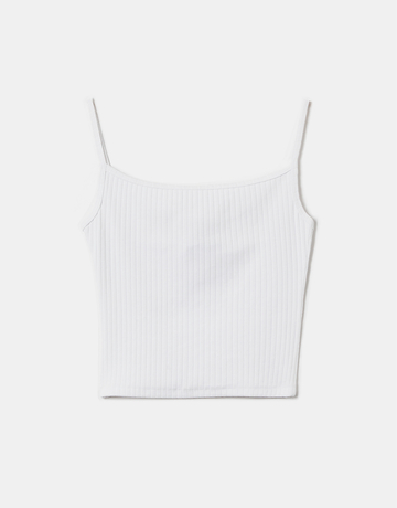 White Basic Tank Top | TALLY WEiJL