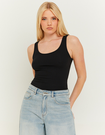 Black Basic Tank Top | TALLY WEiJL