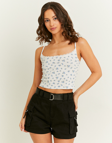 Τοπ Basic Φλοράλ με δαντέλα | TALLY WEiJL