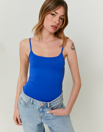 Blaues Basic Tank Top | TALLY WEiJL
