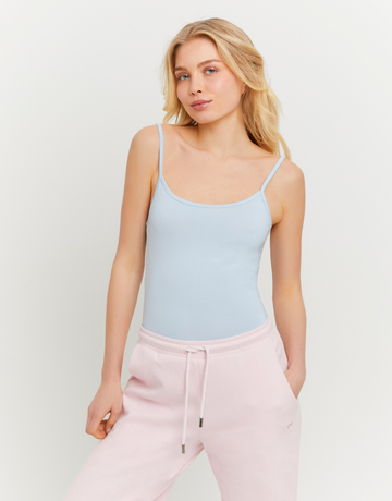 Blaues Basic Tanktop | TALLY WEiJL