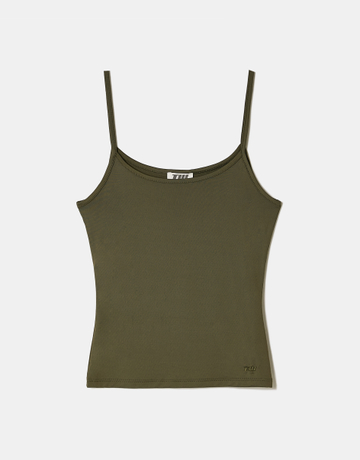 Green Basic Tank Top | TALLY WEiJL