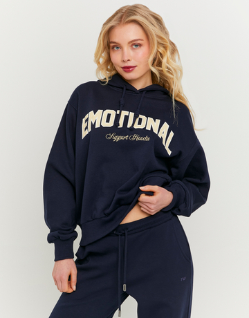 Blauer Hoodie mit Print | TALLY WEiJL