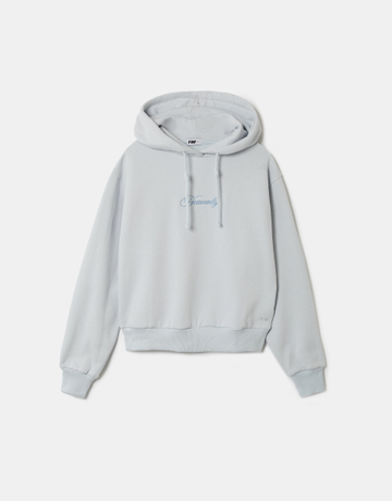 Felpa Blu Ricamata | TALLY WEiJL
