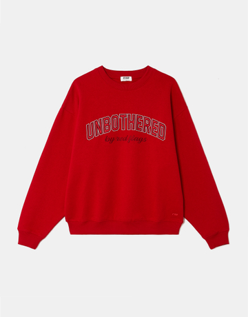 Rotes Sweatshirt mit Stickerei | TALLY WEiJL