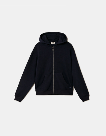 Blauer Zip-Up Hoodie | TALLY WEiJL