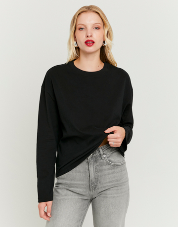 Black Basic T-shirt | TALLY WEiJL