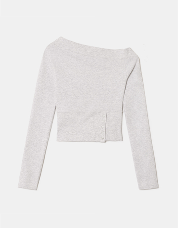 Graues Asymmetrisches Top | TALLY WEiJL
