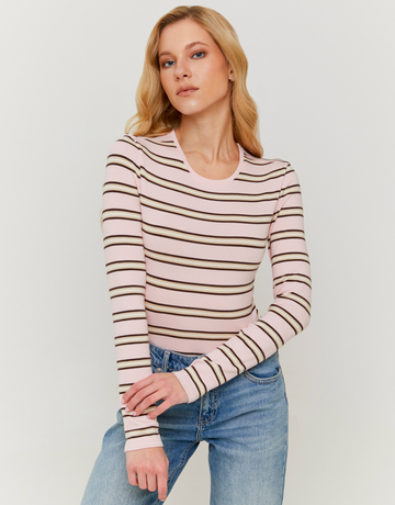 Pinkyfarbenes Basic Langarm T-Shirt | TALLY WEiJL