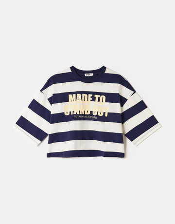 T-Shirt Imprimé Bleu | TALLY WEiJL