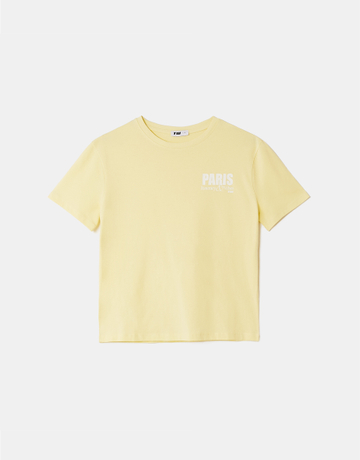Gelbes Print T-Shirt | TALLY WEiJL