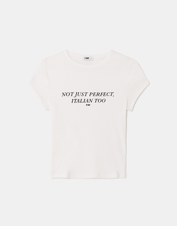 White Printed T-Shirt | TALLY WEiJL