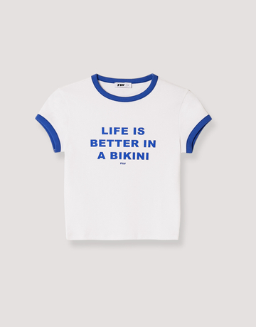 White Printed T-shirt | TALLY WEiJL