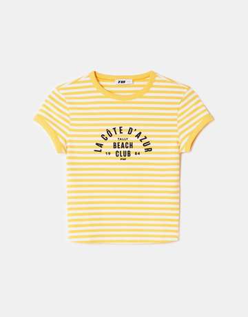 Yellow Printed T-shirt | TALLY WEiJL