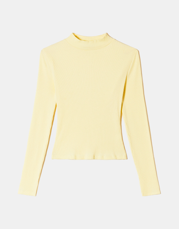 Gelbes Basic T-Shirt | TALLY WEiJL