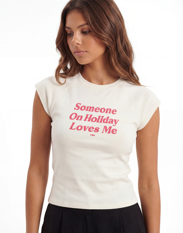 T-shirt Bianca Con Stampa | TALLY WEiJL