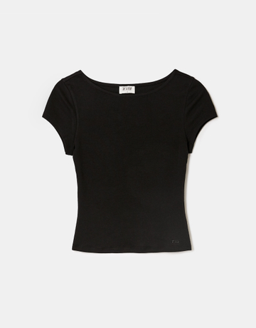 T-shirt basic nera | TALLY WEiJL