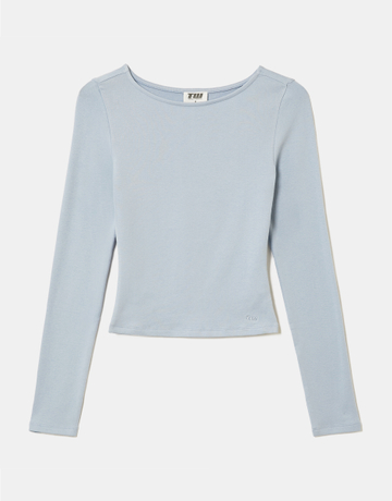 Top Blu a Maniche Lunghe | TALLY WEiJL
