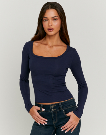 T-shirt Basic Μπλε | TALLY WEiJL