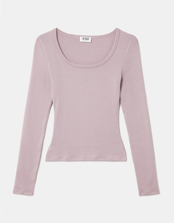 Purple Basic T-Shirt | TALLY WEiJL